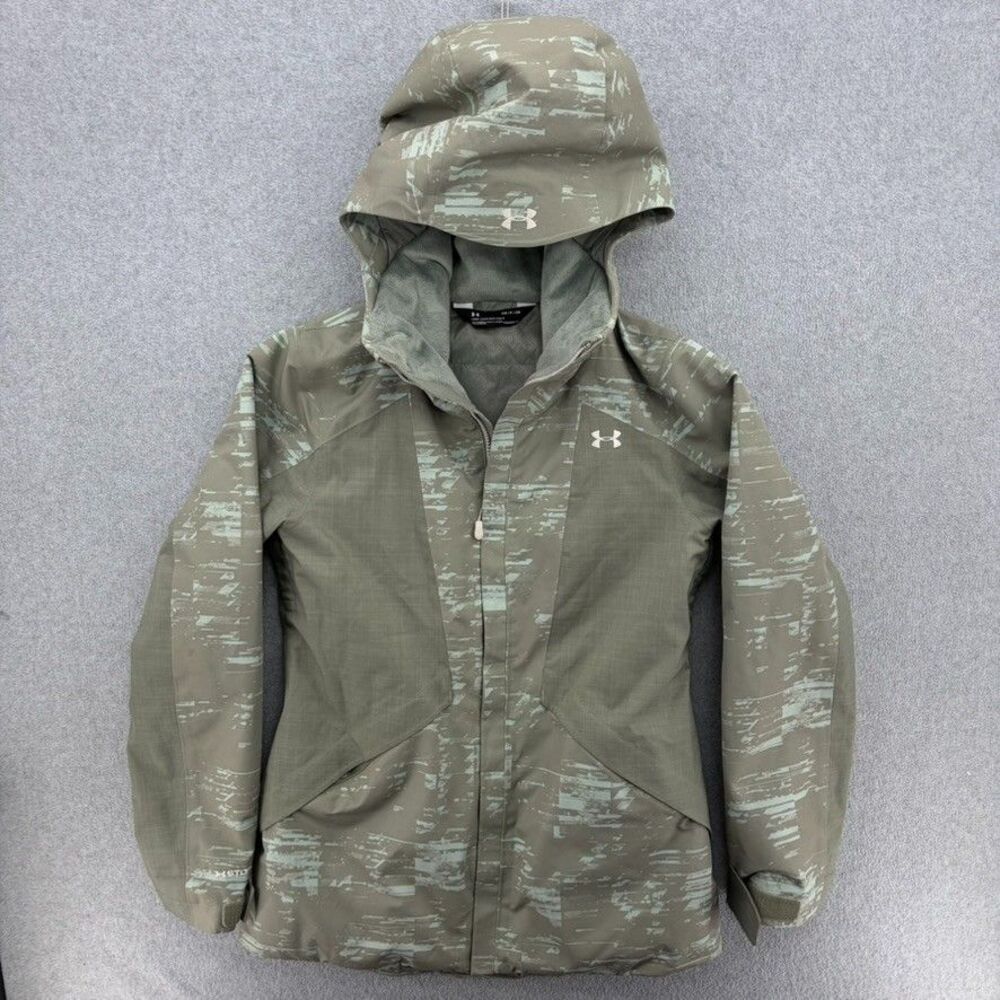 Under Armour Navigate Winter Ski Jacket Moss Green Womens Small